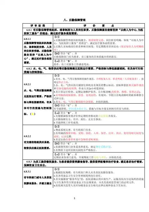 后勤保障管理