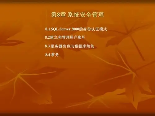 第8章 系统安全管理