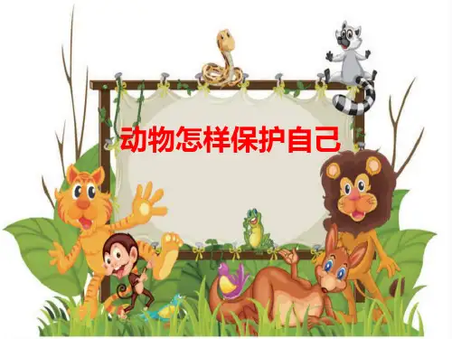 动物怎样保护自己