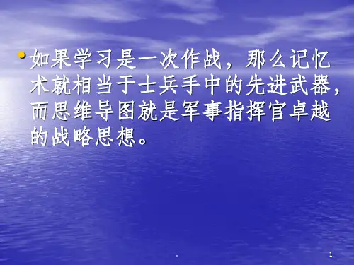 思维导图培训讲稿ppt课件
