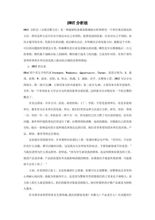SWOT分析法