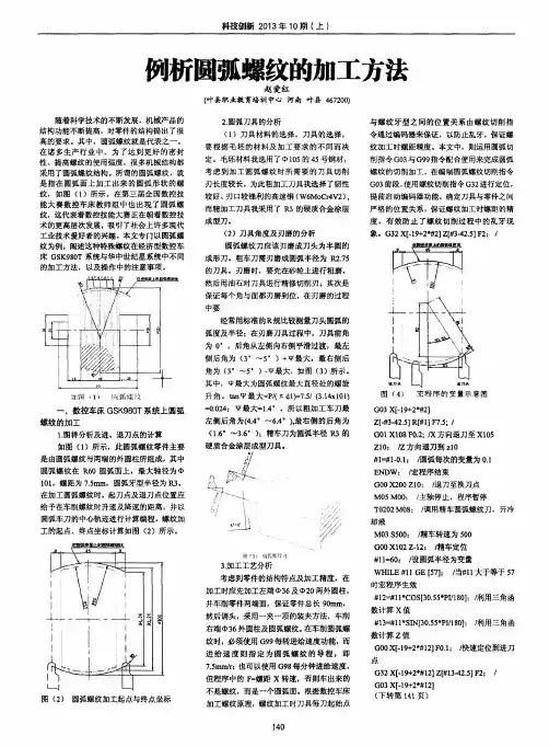 例析圆弧螺纹的加工方法