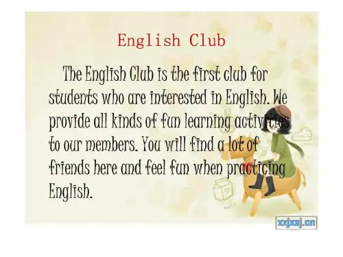 最新-英语活动EnglishClub. 精品