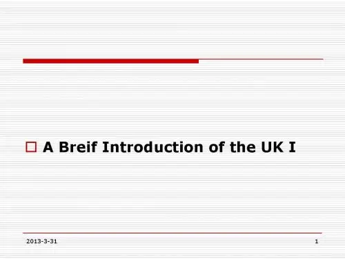 unit 1 A Breif Introduction of the UK