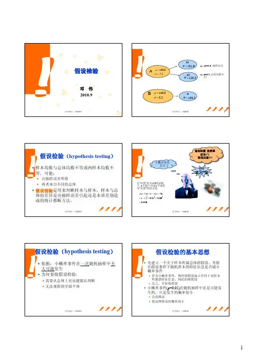 假设检验