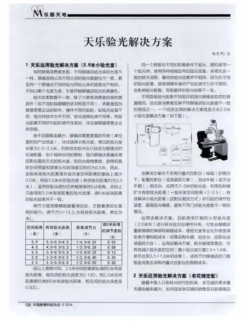 天乐验光解决方案