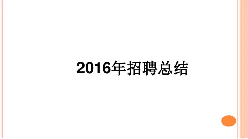 2016 年度招聘总结报告