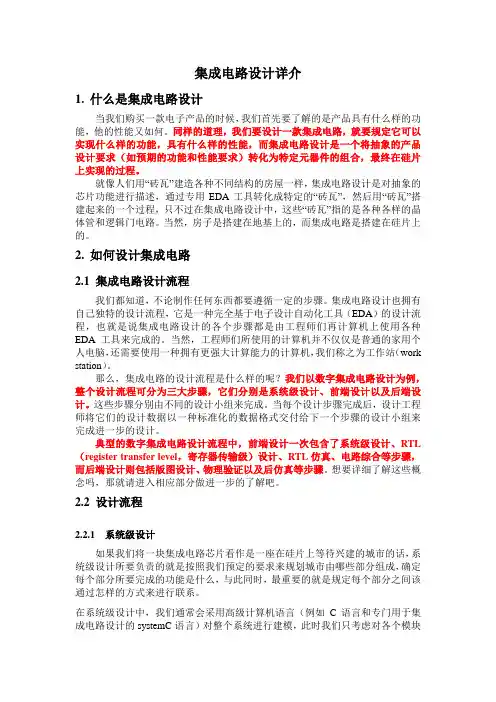 integrated circuit design详介