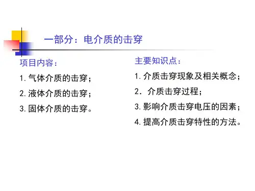 国家电网高压电培训 第二章 气体放电过程及其击穿特性