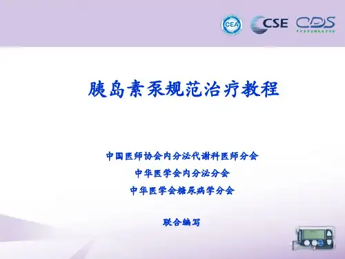 中国胰岛素泵治疗指南2014
