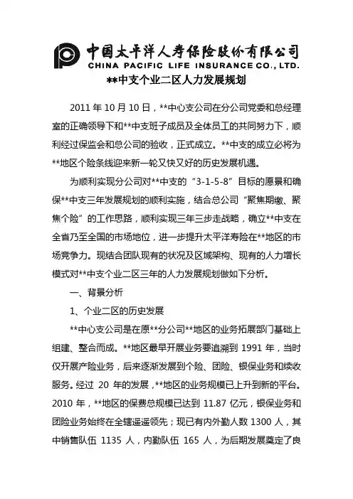 保险公司人力发展分析