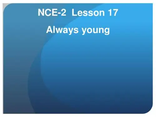 NCE-2 Lesson 17