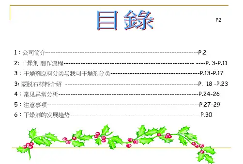 干燥剂制程.