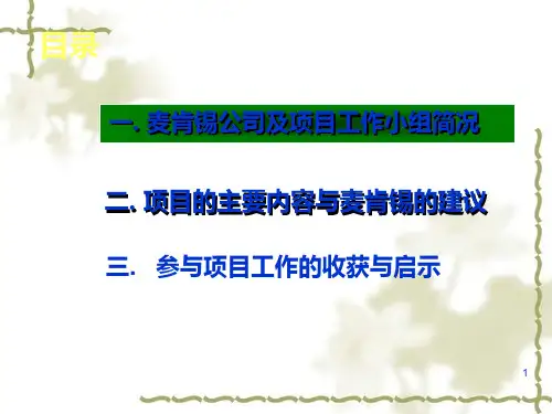 招商局集团麦肯锡战略设计报告