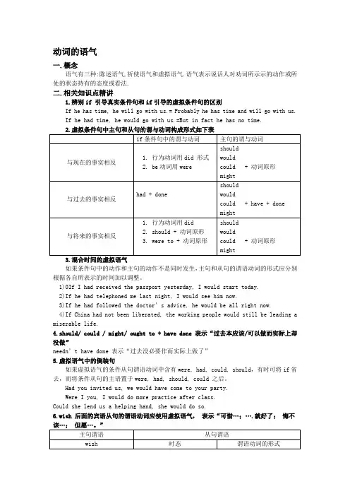动词的语气