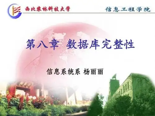 第8章 数据库完整性