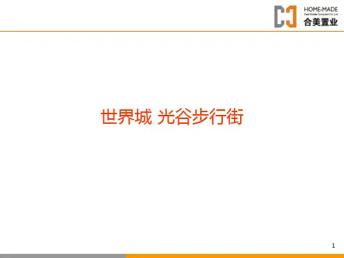 武汉商业地产典型案例:世界城·光谷步行街
