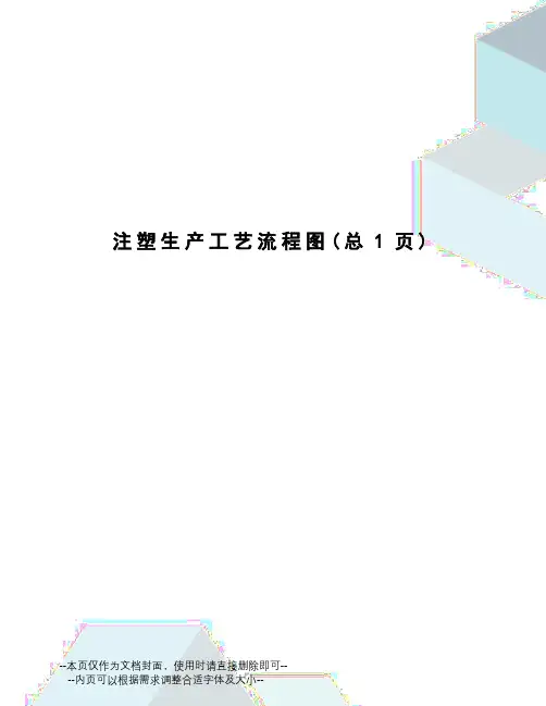 注塑生产工艺流程图
