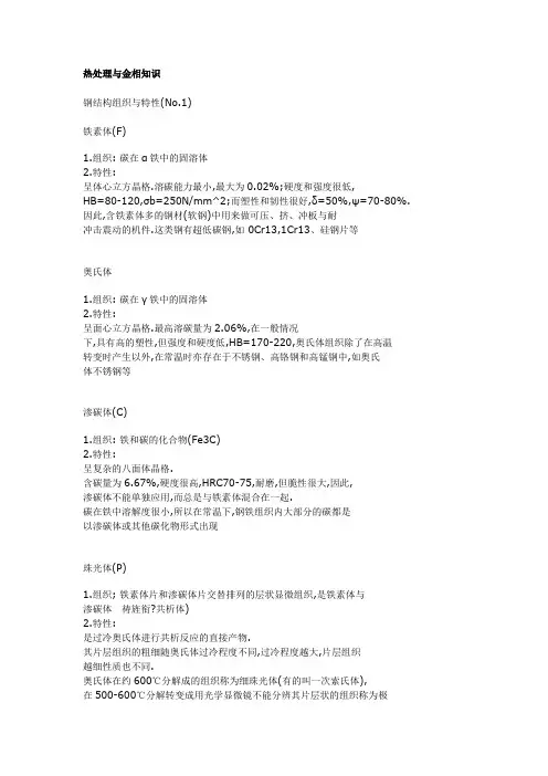 热处理与金相知识