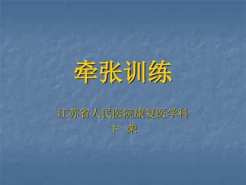 10-29 卞荣 牵张训练