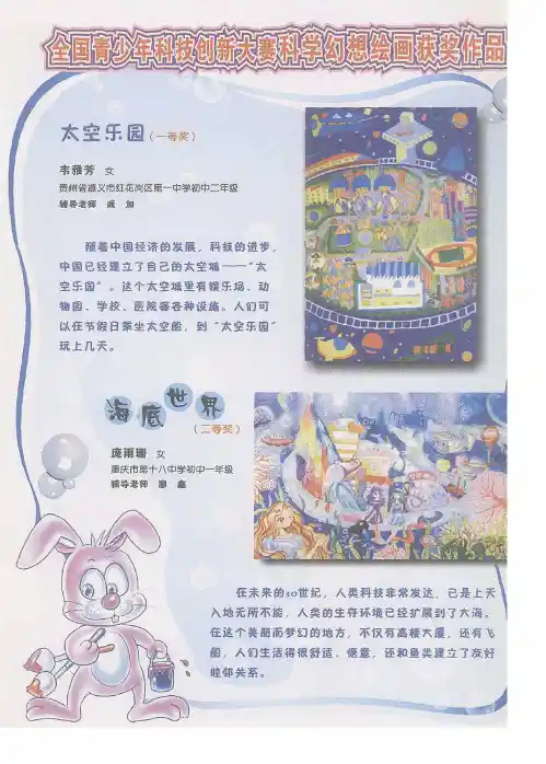 全国青少年科技创新大赛科学幻想绘画获奖作品
