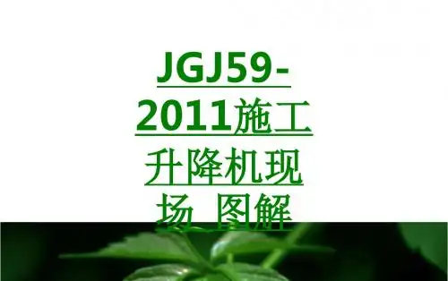 JGJ施工升降机现场图解课件
