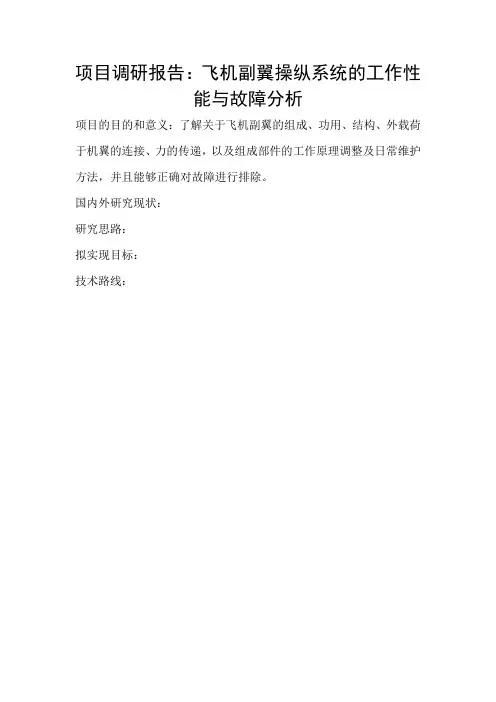 项目调研报告