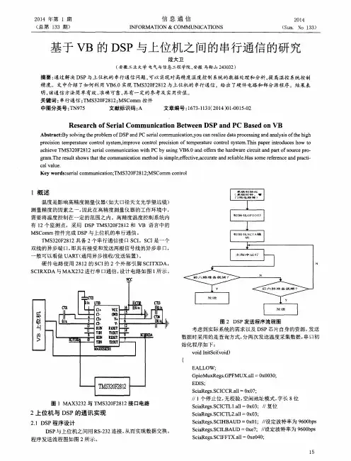 基于VB的DSP与上位机之间的串行通信的研究