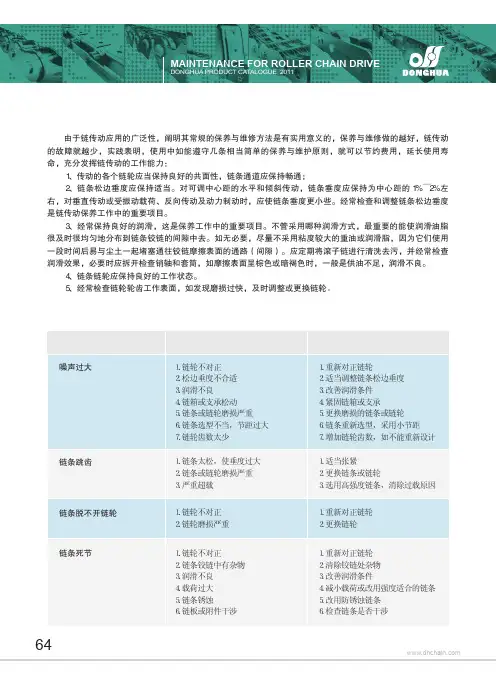 链传动维护保养