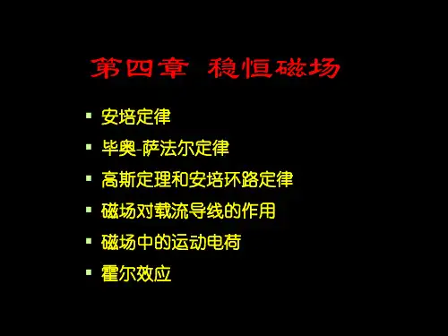 【第4章】稳恒磁场