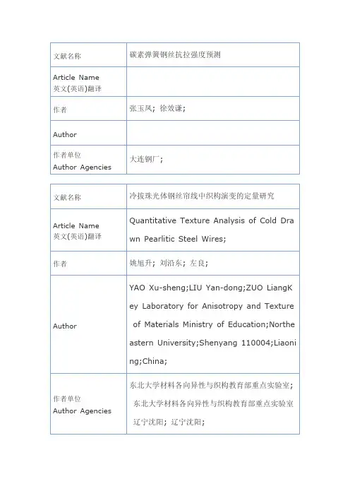 文献名称