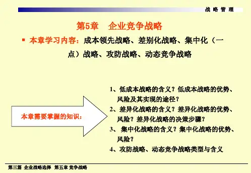 战略管理第5章