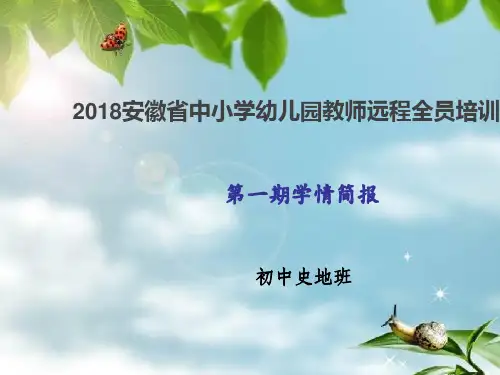 2018安徽中小学幼儿园教师远程全员培训