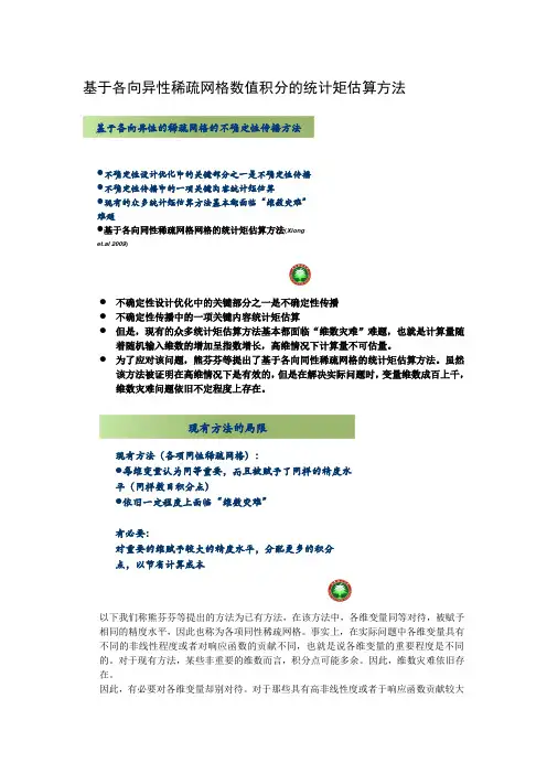 基于各向异性稀疏网格数值积分的统计矩估算方法