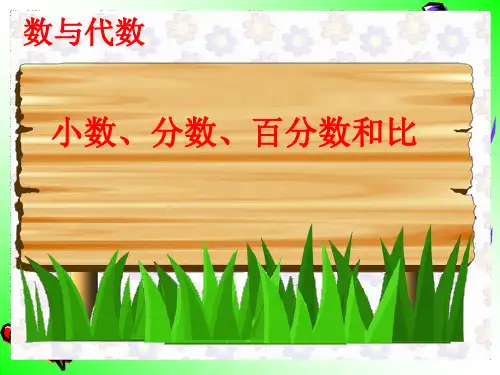 六年级数学下册总复习:小数、分数、百分数和比
