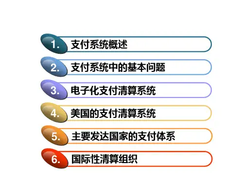 国际银行清算与支付系统