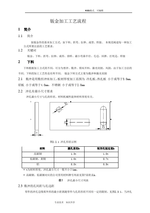 钣金加工工艺设计流程