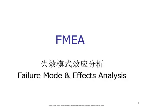 FMEA-失效模式效应分析 精品