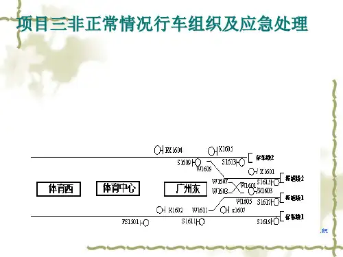 项目非正常情况行车组织及应急处理