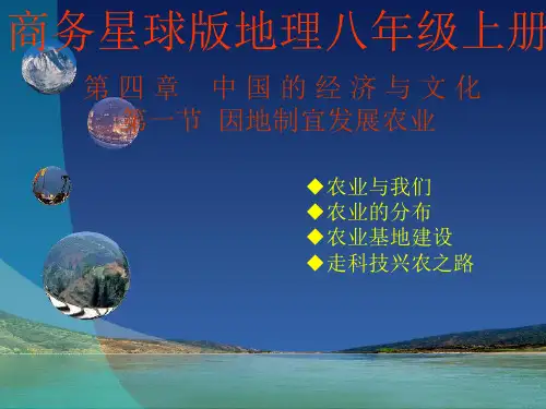 第四章第一节因地制宜发展农业 (共69张PPT)