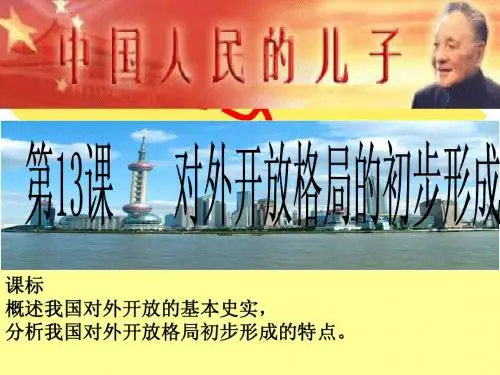 刘海燕历史：.13课 《对外开放格局的初步形成