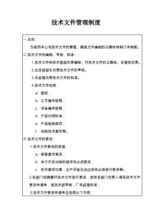 技术文件管理制度 3