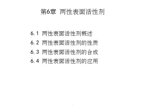 第6章 两性表面活性剂