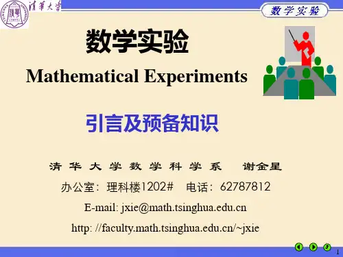 清华大学数学实验0