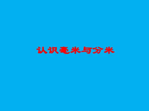 三年级上册数学课件-3.17 认识毫米与分米