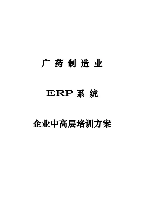 企业中高层的培训方案