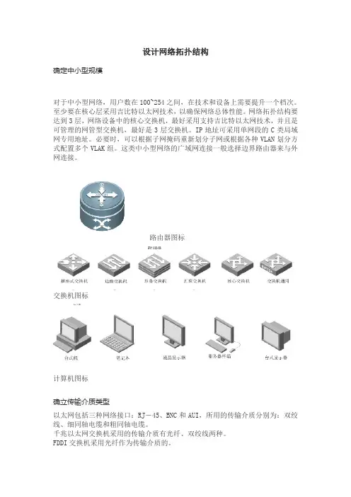 设计网络拓扑结构