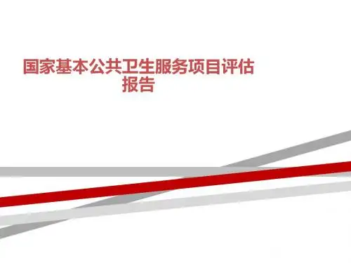 国家基本公共卫生服务项目评估报告
