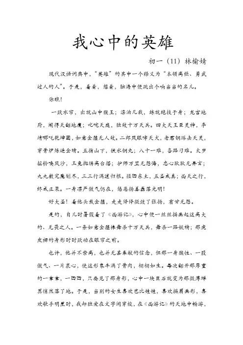 我心目中的英雄 3