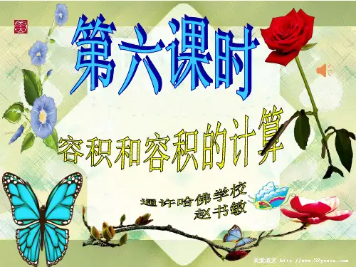 第六课时：容积和容积的计算